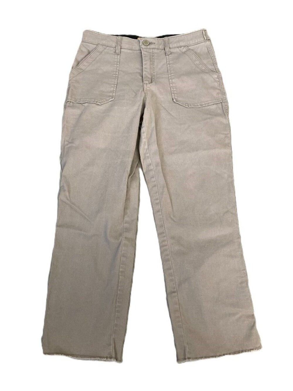 DEMOCRACY “Ab”solution Cut-Off Capris Straight Leg Raw Hem Womens 10